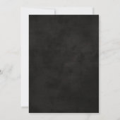 40歳の誕生日 ブラックゴールドバルーン パーティー 招待状 (裏面)