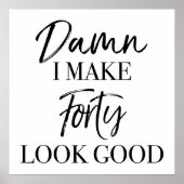 40歳の誕生日 ポスター (正面)