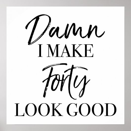 40歳の誕生日 ポスター (正面)