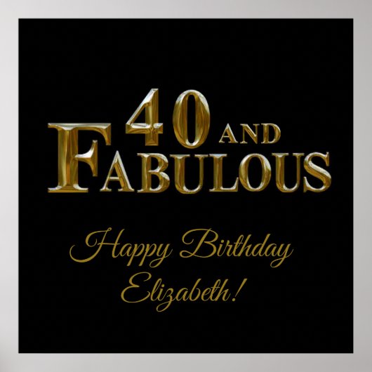 40歳の誕生日 ポスター (正面)