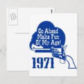 40歳の誕生日 ポストカード (正面/裏面)