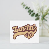 40歳の誕生日 ポストカード (スタンド正面)