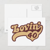 40歳の誕生日 ポストカード (正面/裏面)