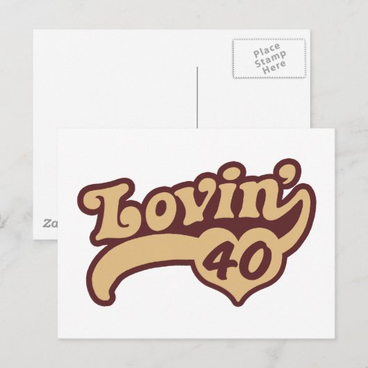 40歳の誕生日 ポストカード (正面/裏面)