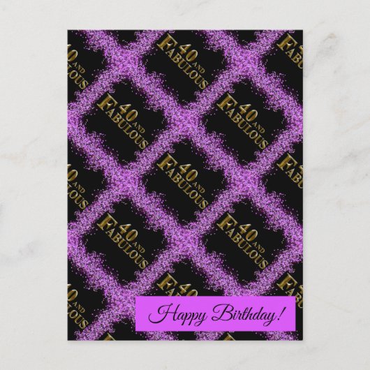 40歳の誕生日 ポストカード (正面)