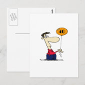 40歳の誕生日 ポストカード (正面/裏面)