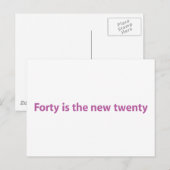 40歳の誕生日 ポストカード (正面/裏面)