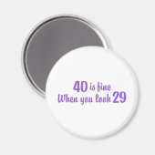 40歳の誕生日 マグネット (正面/裏面)