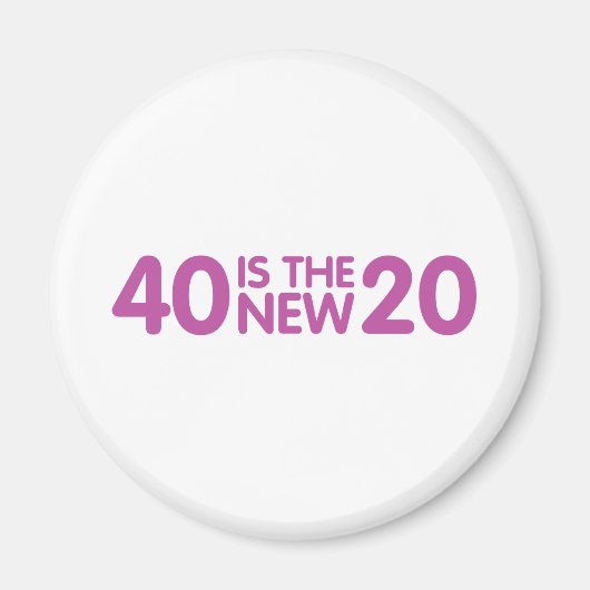 40歳の誕生日 マグネット (正面)