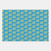 40歳の誕生日 ラッピングペーパーシート (正面3)