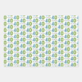 40歳の誕生日 ラッピングペーパーシート (正面)