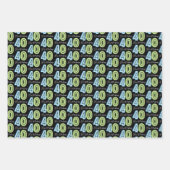 40歳の誕生日 ラッピングペーパーシート (正面3)