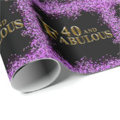 40歳の誕生日 ラッピングペーパー (ロールコーナー)