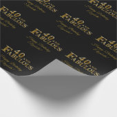 40歳の誕生日 ラッピングペーパー (角)