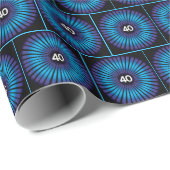 40歳の誕生日　光学錯視 ラッピングペーパー (ロールコーナー)