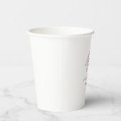 40歳の誕生日 名前 日付 年 ピンク グレー パステル 紙コップ (右)