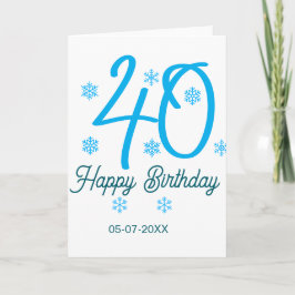 40歳の誕生日 名前 日付 年 青 テンプレート