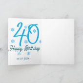 40歳の誕生日 名前 日付 年 青 テンプレート (内部)