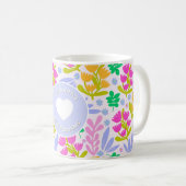40歳の誕生日 名前 水彩画 野の花 フラワー コーヒーマグカップ (正面右)