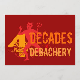 40歳の誕生日-地獄のパーティの招待状 招待状