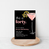 40歳の誕生日、大人のパーティ 招待状
