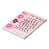 40歳の誕生日 – 姉妹詩 ノートパッド (回転)