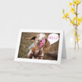 **40歳の誕生日"小さな「おばあさん」から**おばあさん** カード (黄色い花)