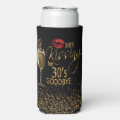 40歳の誕生日 – 彼女はキスをする30歳の別れ スリム缶クーラー (Seltzer裏面)