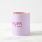 40歳の誕生日「応援40年」紫 マグカップ (中央)