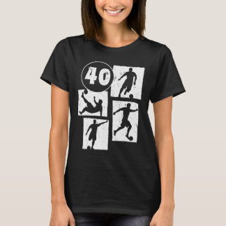 40歳の誕生日 男性 女性 サッカー選手 フットボール 40歳 Tシャツ