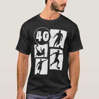 40歳の誕生日 男性 女性 サッカー選手 フットボール 40歳 Tシャツ