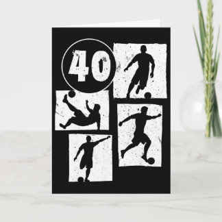 40歳の誕生日 男性 女性 サッカー選手 フットボール 40 カード