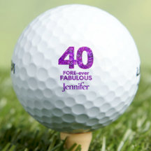 40歳の誕生日 - 紫の花で40才を祝う FORE-ever Fabulous