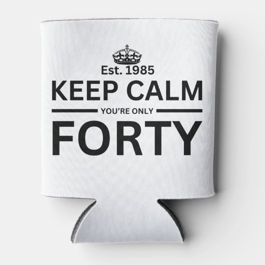 40歳の誕生日 缶クーラー (正面)