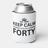 40歳の誕生日 缶クーラー (缶裏面)