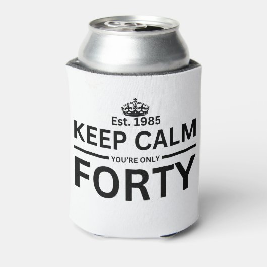 40歳の誕生日 缶クーラー (缶裏面)