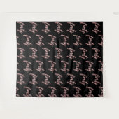 「40歳の誕生日」背景 シンプル ローズゴールド ブラック タペストリー (正面(横))