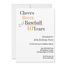 40歳の誕生日 野球 乾杯 ビール 40年 パーティー