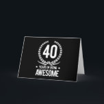 40歳の誕生日(40歳素晴らし) カード<br><div class="desc">40歳の誕生日プレゼント</div>