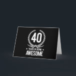40歳の誕生日(40歳素晴らし) カード<br><div class="desc">40歳の誕生日プレゼント</div>