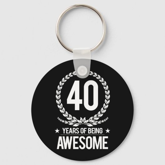 40歳の誕生日(40歳素晴らし) キーホルダー (正面)
