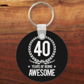 40歳の誕生日(40歳素晴らし) キーホルダー (正面)