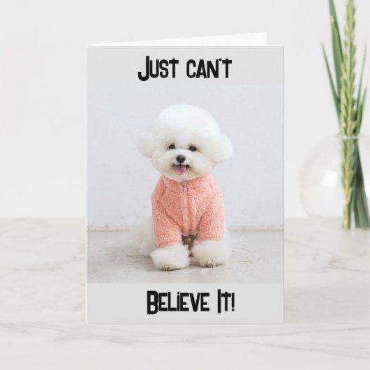 「40歳の誕生日???ITカード信じができない カード (正面)