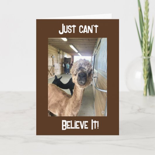 「40歳の誕生日???ITカード信じができない カード (正面)