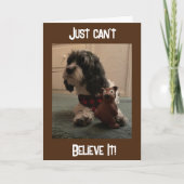 「40歳の誕生日???ITカード信じができない カード (正面)