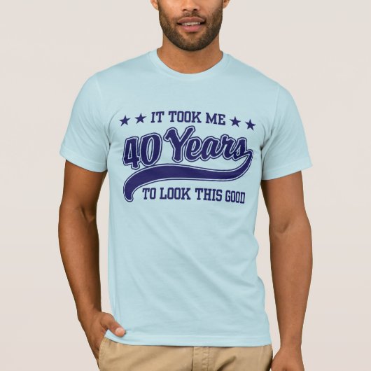 40歳の誕生日 Tシャツ (正面)