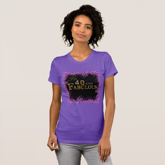 40歳の誕生日 Tシャツ (正面フル)