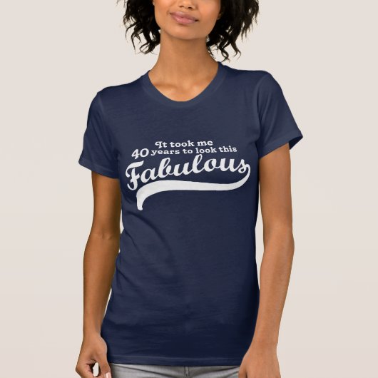 40歳の誕生日 Tシャツ (正面)