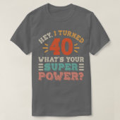 40歳の誕生日 Tシャツ (デザイン正面)