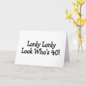 40歳の誰かが来たわ カード (黄色い花)